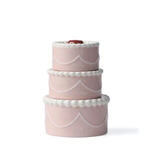 Target Bullseyes Playground Valentines Day 3-Tier Pink CAKE Measuring Cups Set
